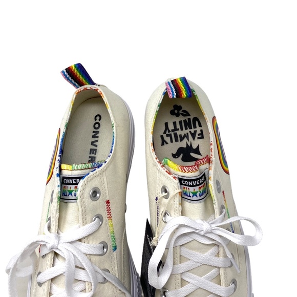 Converse CTAS Lift Platform Low Top Multi Egret Men Canvas Sneakers Size A02264C - Picture 6 of 11